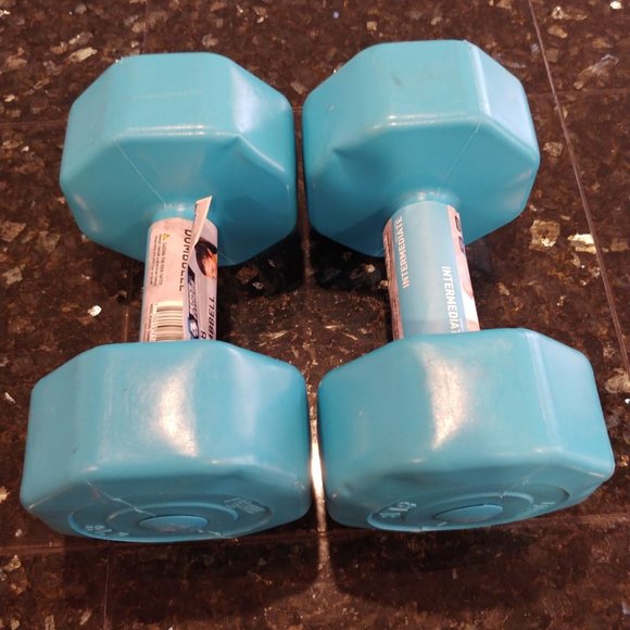 Workout Dumbbells 8lb Set of 2 Weights Fitness - Picture 1 of 3